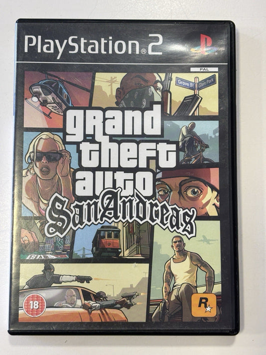 Grand Theft Auto: San Andreas PlayStation 2 With Map Poster Great Condition