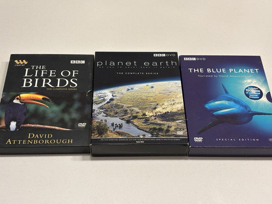 BBC Documentary Bundle Boxsets Blue Planet, Life Of Birds, Planet Earth