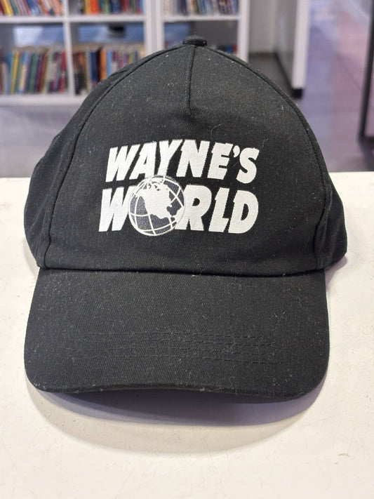 Vintage Waynes World Hat Black Cap Party On Paramount Pictures 90s