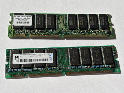256MB (2 x 128MB) PC100 322 + 222