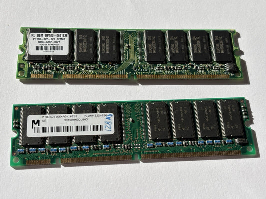 256MB (2 x 128MB) PC100 322 + 222