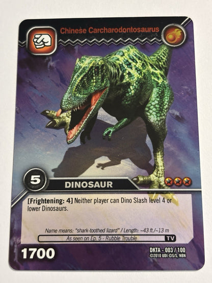 Dinosaur King DKTA 003/100 Chinese Carcharodontosaurus
