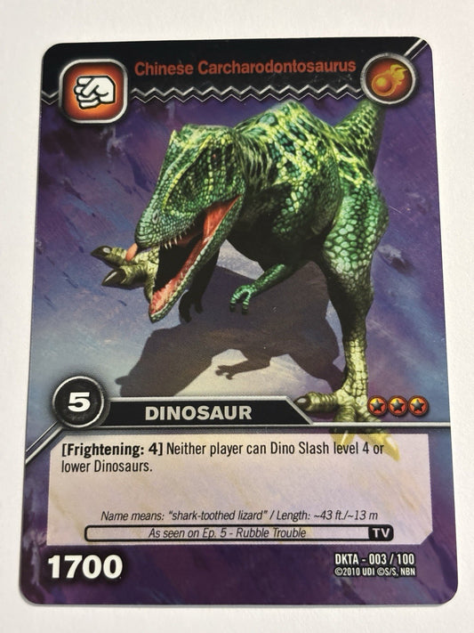 Dinosaur King DKTA 003/100 Chinese Carcharodontosaurus
