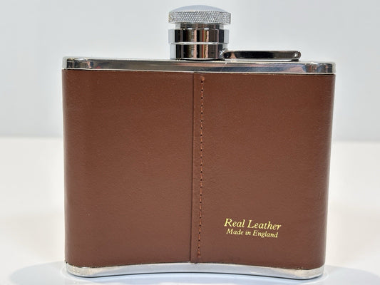 Hardy Amies Savile Row, 4 oz Hip Flask, Stainless Steel, Made In England.