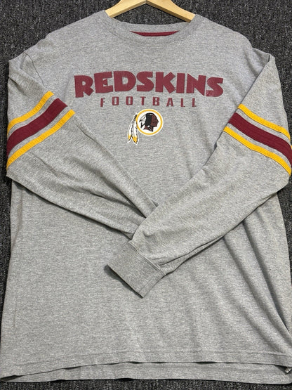 Washington Redskins T-Shirt Men’s Large NFL Sports Long Sleeve Graphic Print
