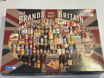 Gibsons 1000 Piece Jigsaw Puzzle 'BRANDS THAT BUILT  BRITAIN' by Robert Opie