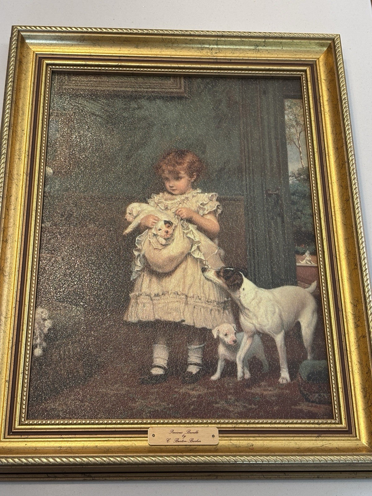 CHARLES BURTON BARBER Puppy Love Precious Bundle Picture Frame