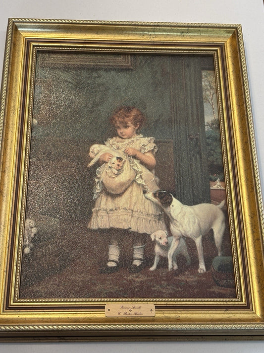 CHARLES BURTON BARBER Puppy Love Precious Bundle Picture Frame