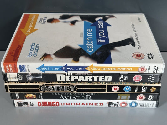 5 x Leonardo Dicaprio Dvd Film Bundle