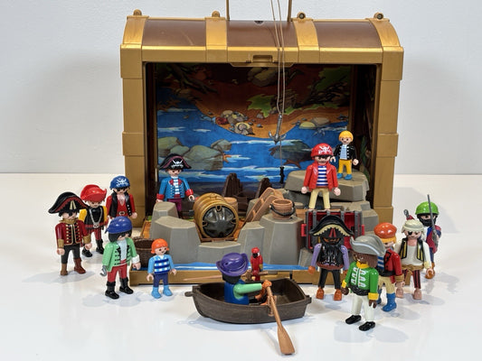 Playmobil Take Along Pirates Treasure Chest 14x Figures & Lots of Accessories