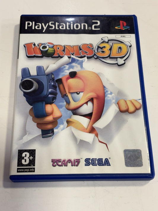 Worms 3D PS2 Video Game Complete With Manual UK Post Paid