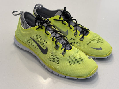 Nike WM Free 5.0 TR Fit 4 Yellow Running Trainers Size UK 6