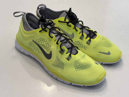 Nike WM Free 5.0 TR Fit 4 Yellow Running Trainers Size UK 6