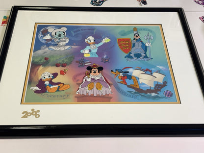 Disney LE 2000 "MILLENIUM MILESTONES" SERICEL A w/COA Art Print
