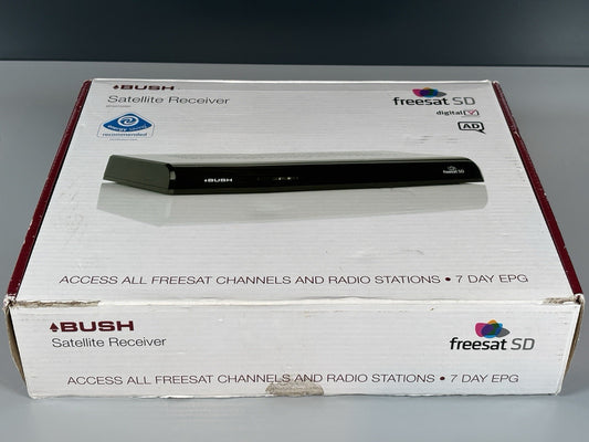 Bush Freesat SD Digital Satellite TV Receiver Set Top Box with Remote BFSAT02SD