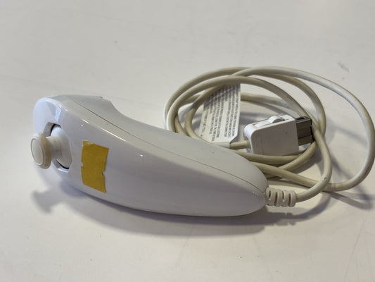 Official Genuine White Nintendo Wii Nun Chuck Controller - Working ~ VGC