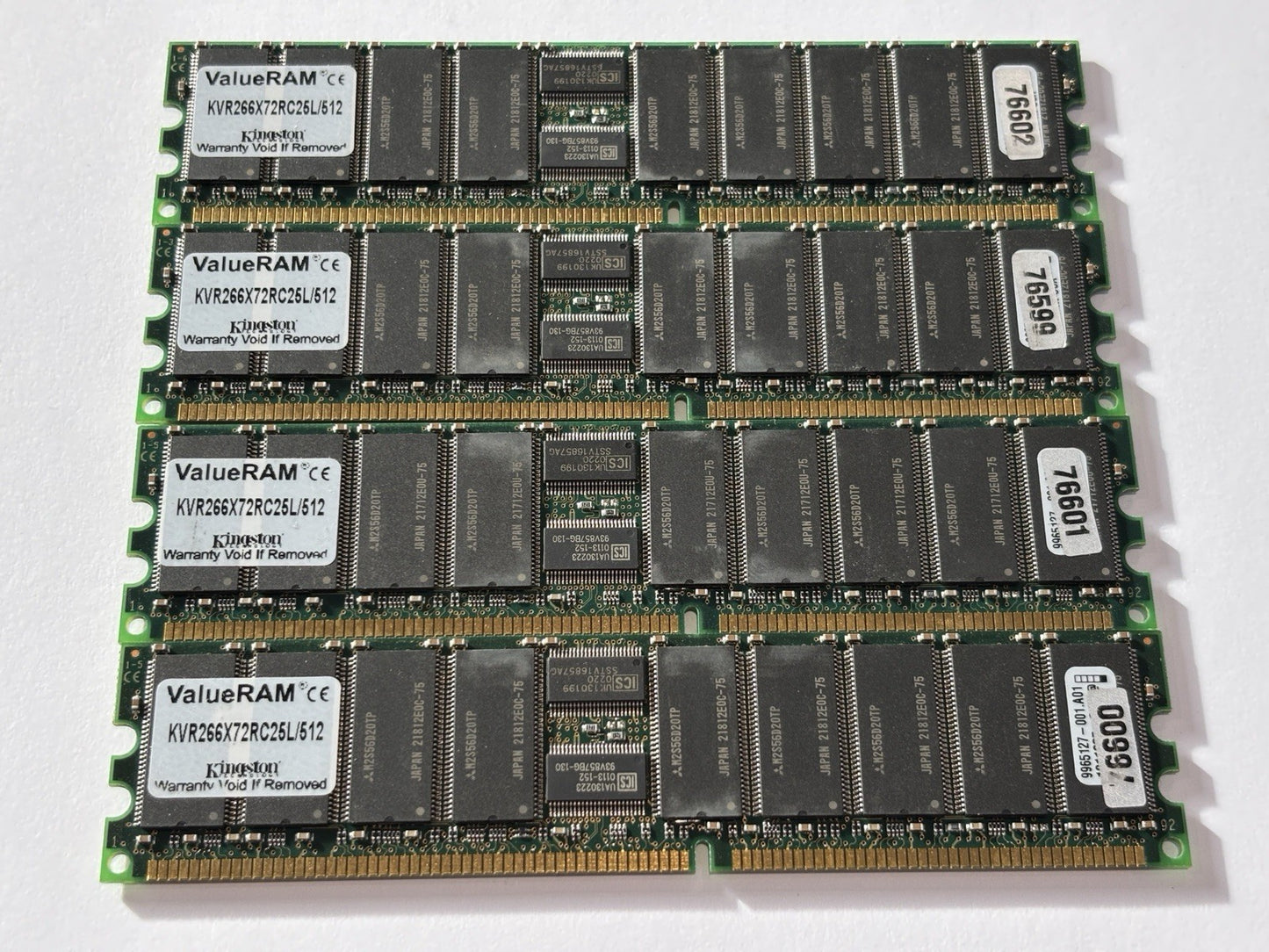 4x KINGSTON Value RAM Kit 512MB SDRAM (4x512mb)