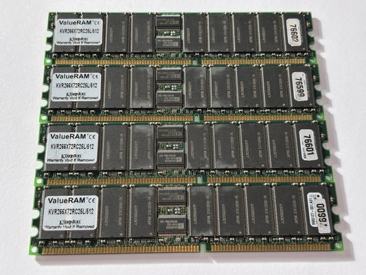 4x KINGSTON Value RAM Kit 512MB SDRAM (4x512mb)