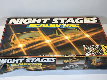 Vintage Scalextric Night Stages Set Tested