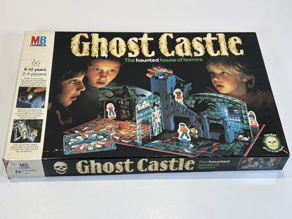 MB Games Vintage Ghost Castle Board Game 1985 Complete Haunted House 3D Retro