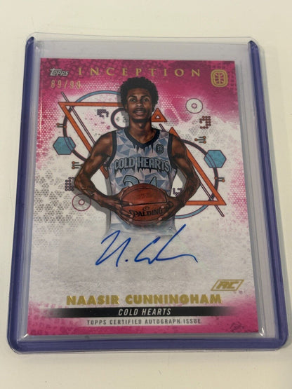Topps Inception OTE Naasir Cunningham Autograph Auto Magenta /99 IANC4
