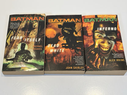 Batman Paperback Book Lot Fear Itself, Dead White, Inferno