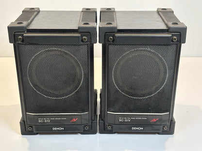 DENON SC-51V Full-Range Speakers Pair - Vintage Japan