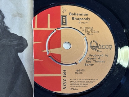 Queen Bohemian Rhapsody 1975 UK 1st Press 7" Vinyl Single Record EMI 2375