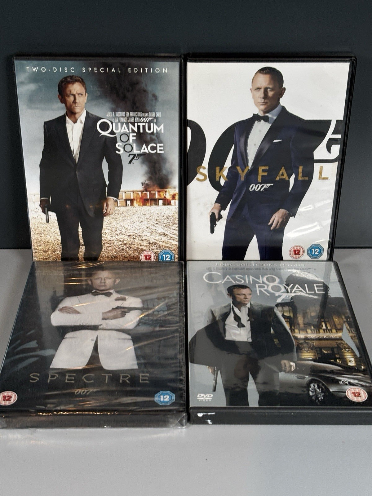 Daniel Craig  James Bond 007 - Bundle Action 4x Film Set