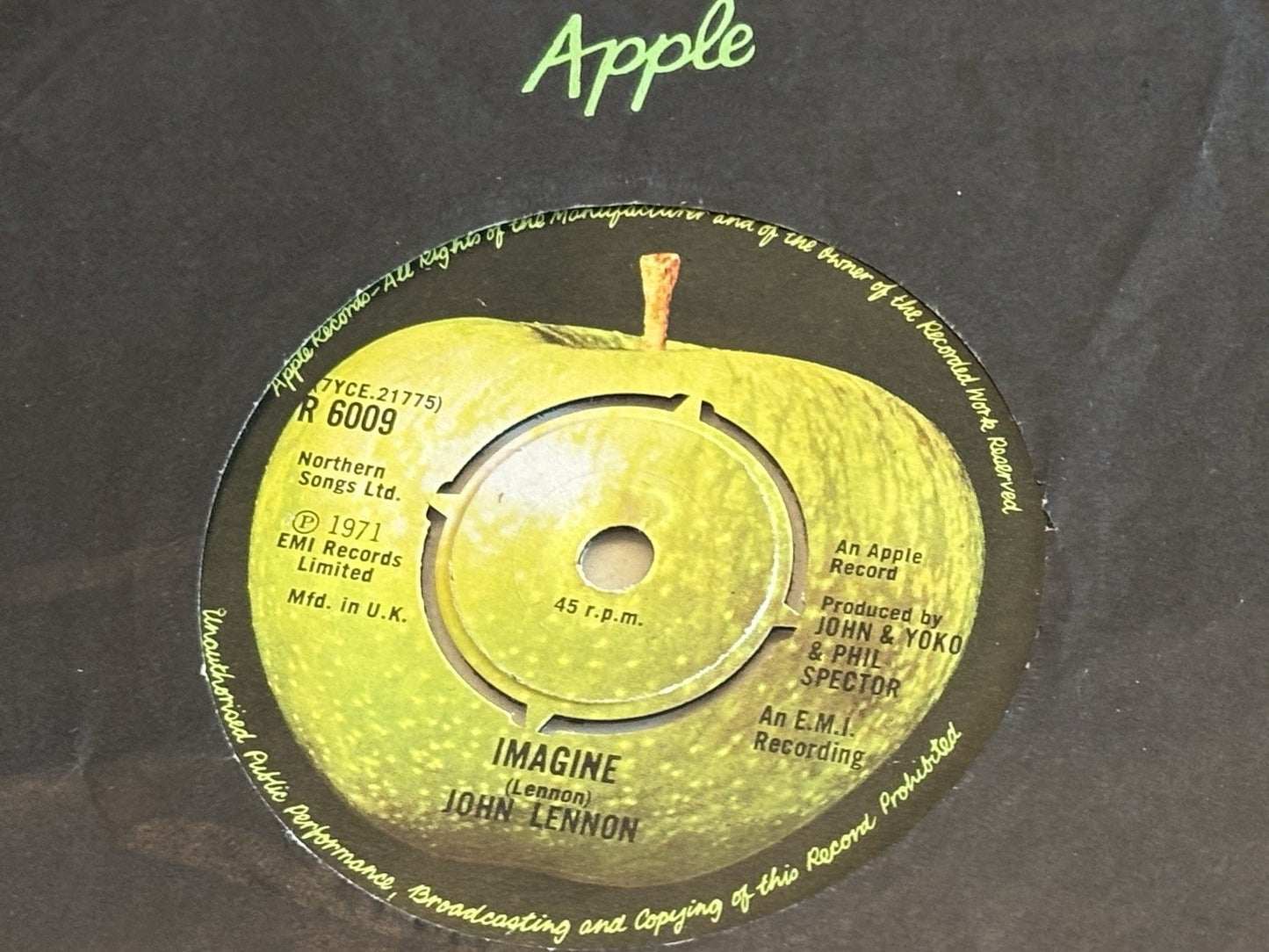 John Lennon - Imagine / Working Class Hero (R 6009) 1971