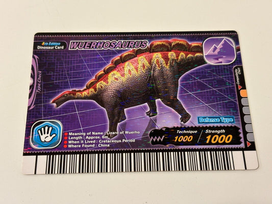 Dinosaur King 2008 Special Edition Wuerhosaurus Arcade Cards