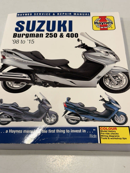 Suzuki Burgman 250 & 400 (1998-2015) Haynes Repair Manual