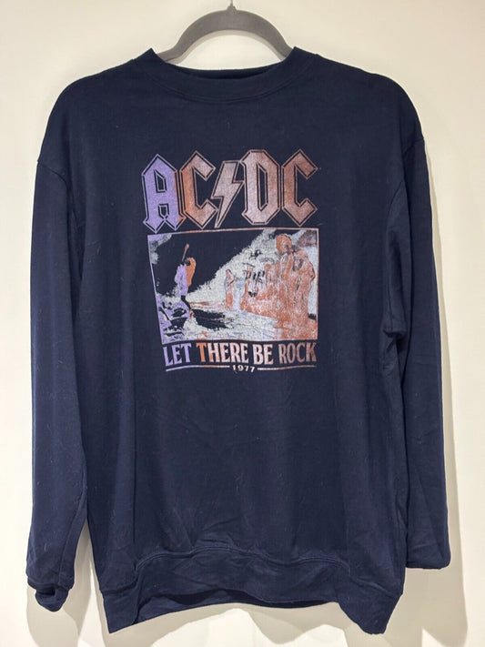 AC/DC men’s Let There Be Rock band crew size Large