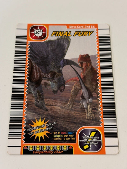 Dinosaur King Final Fury Move Card 2nd Ed.