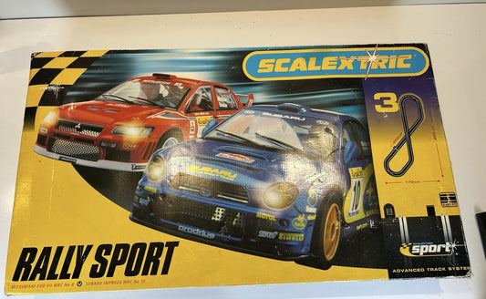 Scalextric Rally Sport Mitsubishi v Subaru Advanced Track System 3