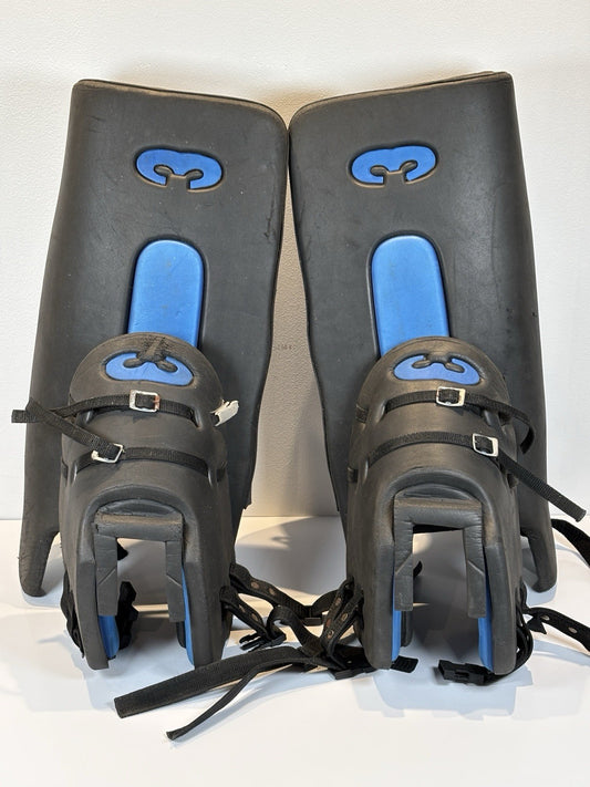 Hockey Goalkeeper Leg Guard Pads And Kickers, Size 61cm/24.5" High