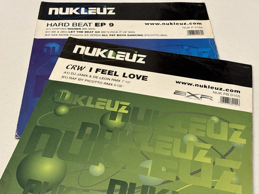 Nukleuz- CRW - I Feel Love & Hard Beat EP 9 - 12” VINYL RECORD DJ
