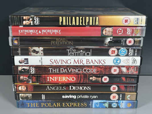 10x Tom Hanks Dvd Film Bundle