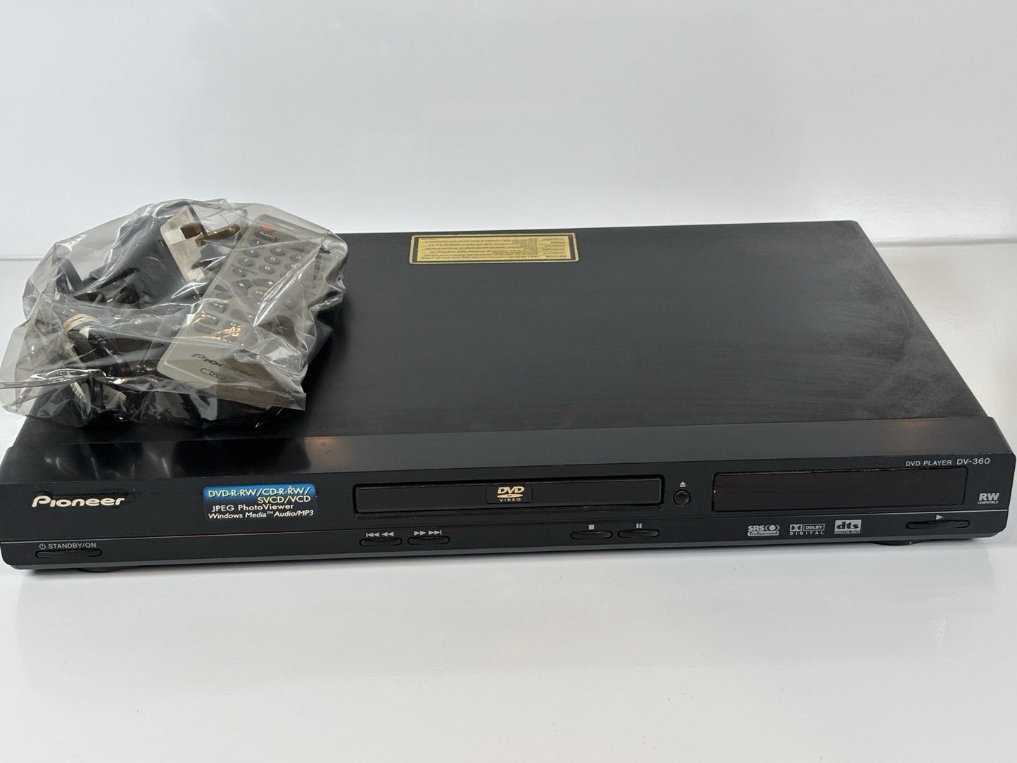 Pioneer DV-360 DVD Player Region 2 Vintage Slim Used Working CD MP3
