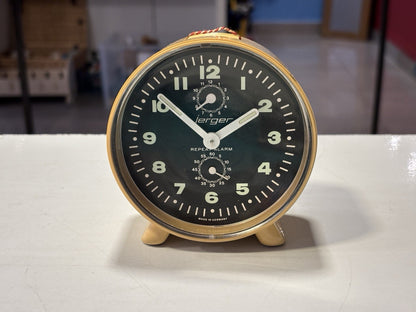 Vintage Jerger Alarm Clock Made In Germany