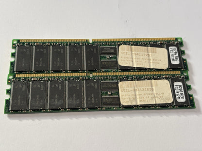 2x Micron PC2100 512MB D266 REG FCC 512M SDRAM Computer Memory RAM