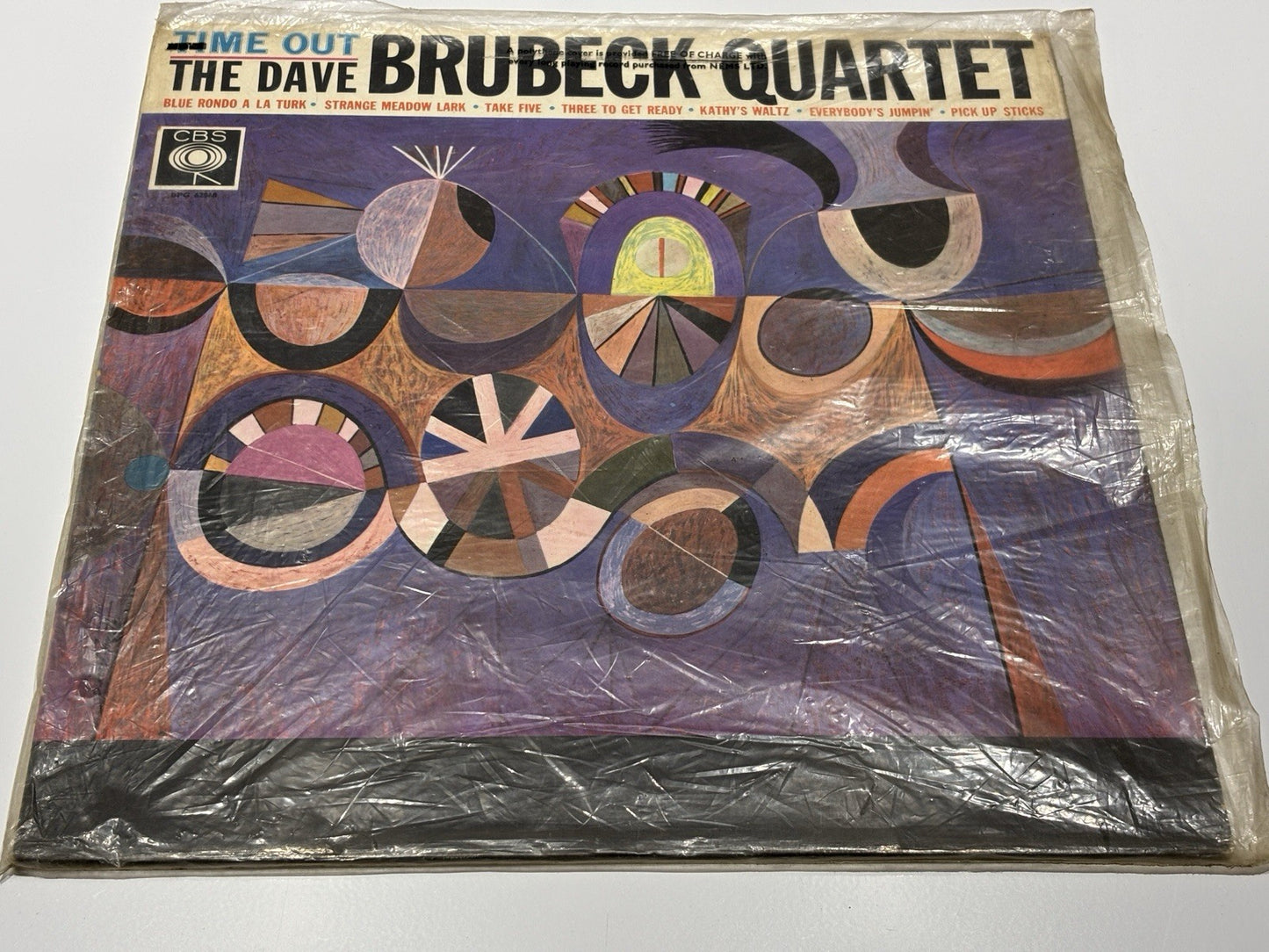 The Dave Brubeck Quartet Time Out 12" Vinyl LP 1961 Fontana Records TFL 5085