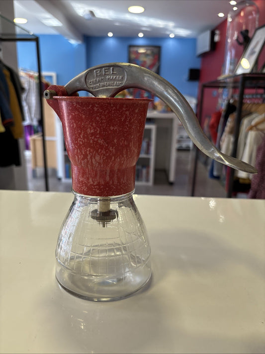 Vintage Bel Empire Jubilee Model Bakelite and Glass Cream Maker Circa 1950's