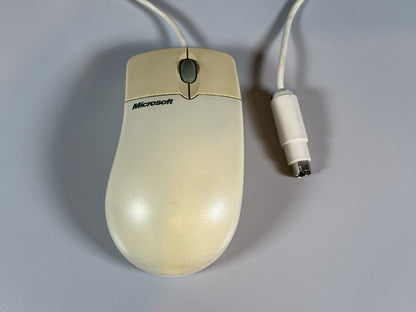 Vintage Microsoft IntelliMouse 1.1A PS/2 Compatible – Tested and Working