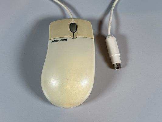 Vintage Microsoft IntelliMouse 1.1A PS/2 Compatible – Tested and Working