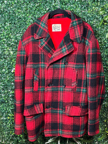 Vintage 1960's Carleton Lumberjack Plaid Jacket Carleton Manufacturers - Large