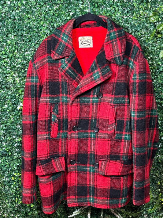 Vintage 1960's Carleton Lumberjack Plaid Jacket Carleton Manufacturers - Large