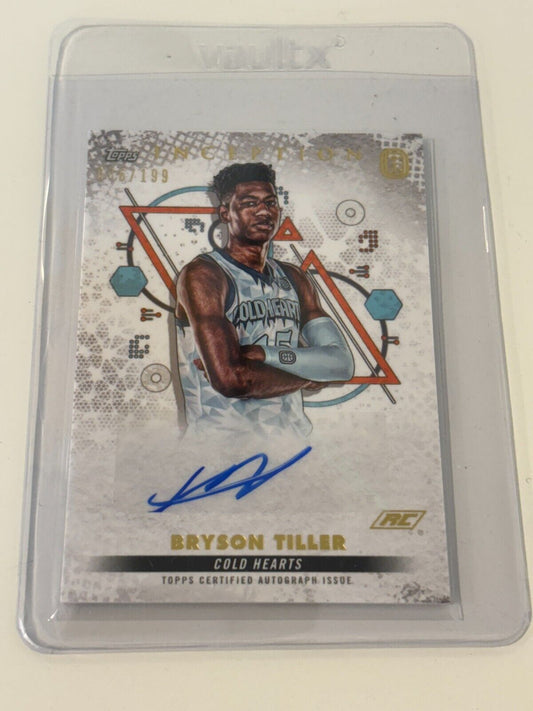 Topps Inception Overtime Elite Bryson Tiller Auto /199 IA-BT4