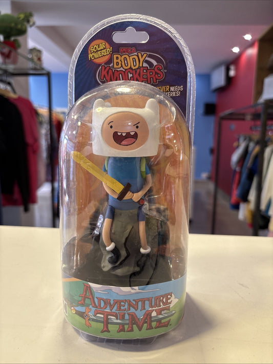 NECA Body Knockers Adventure Time Finn Solar Powered 6" Bobble Figure Sealed