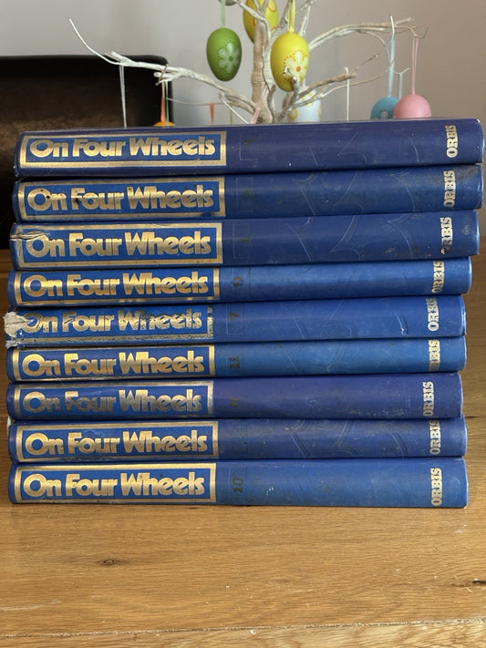 On Four Wheels Vintage Magazine 9x Binders
